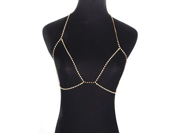 2019 Women Elegant Diamante Crystal tank Shoulder Lingerie Accessories New Silver Plated Metallic Sexy Rhinestone Bra Straps