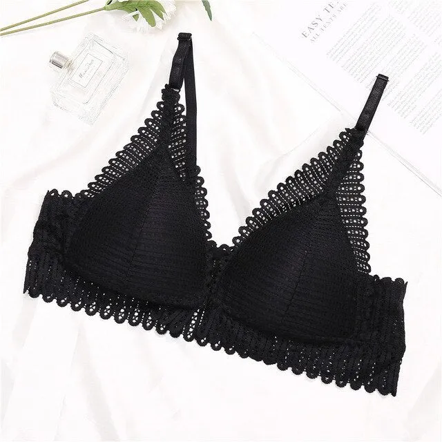A B Cup Bra Lace Wireless Bras For Women Sexy Push Up Bra Front Closure Bralette Wire Free Female Lingerie Soft Ladies Underwear
