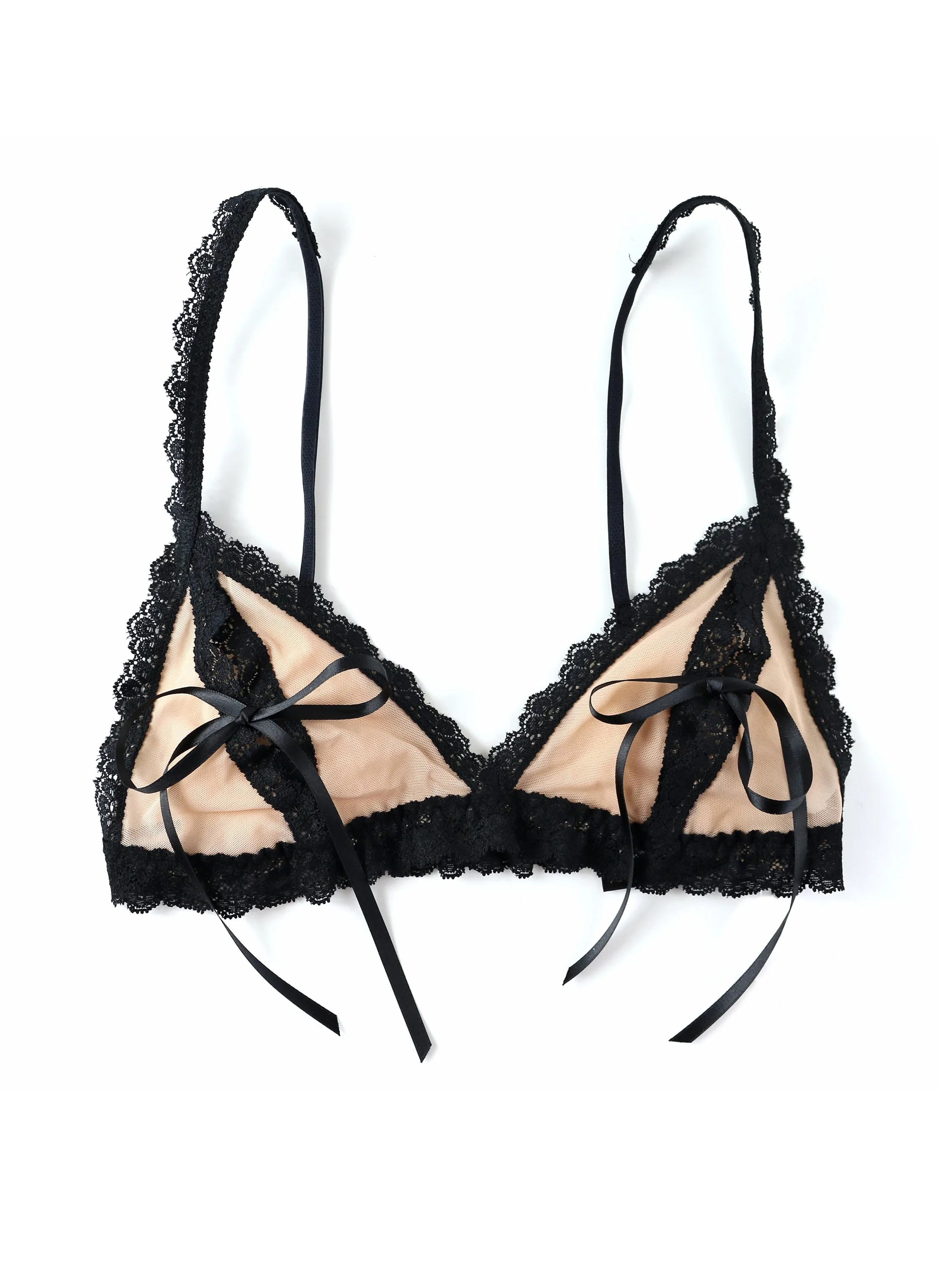 &oh Nude Illusion Tie Bralette