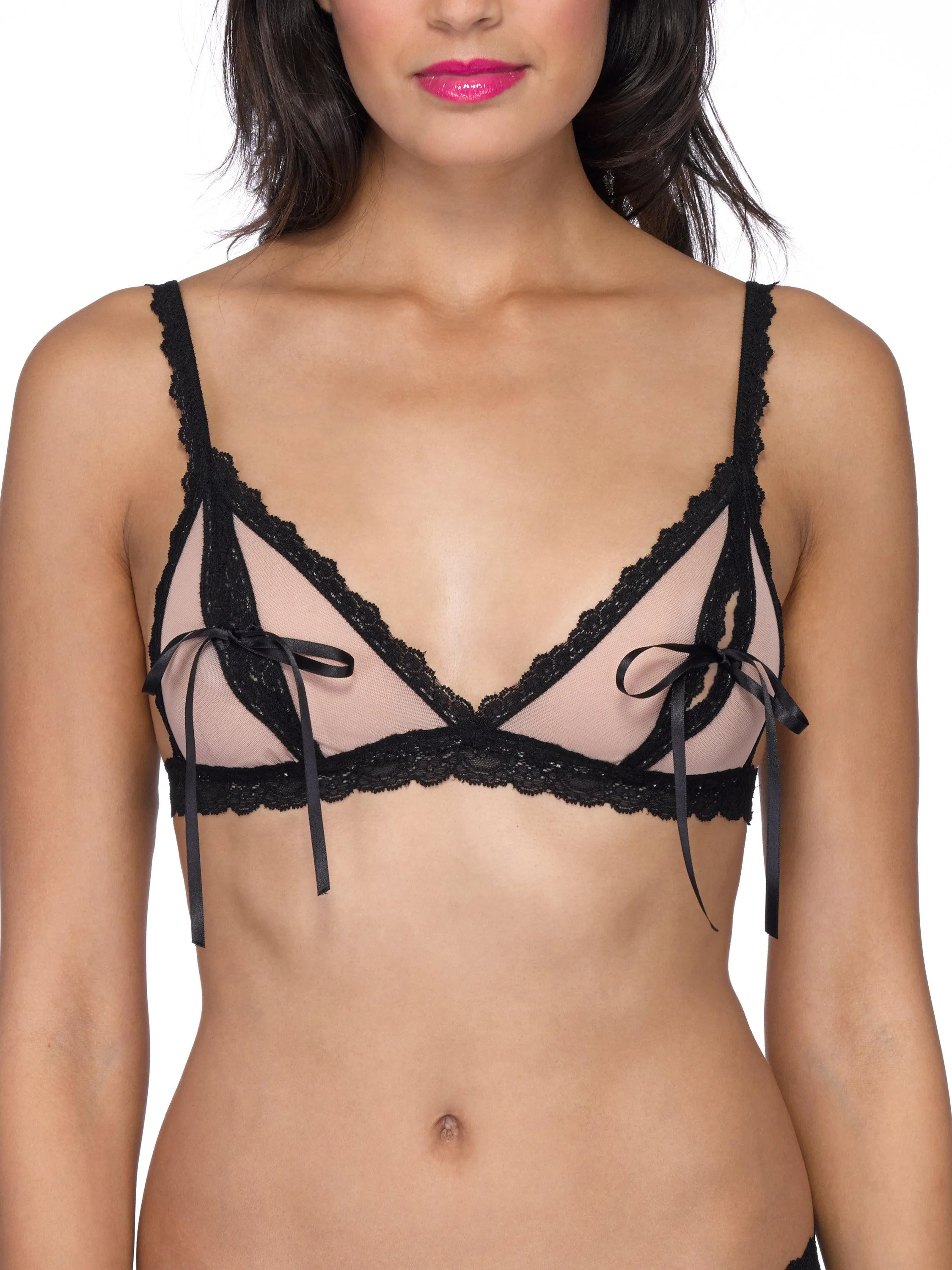 &oh Nude Illusion Tie Bralette