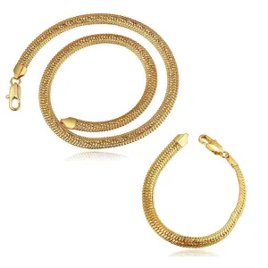 Austrian Crystal jewelry sets collar snake chain necklace bracelet floating charms SMTPS4 7 ELY