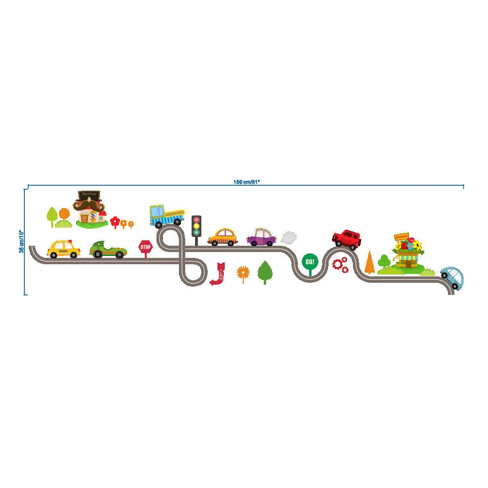 Cartoon Cars For Children's Bedroom Wall Stickers
