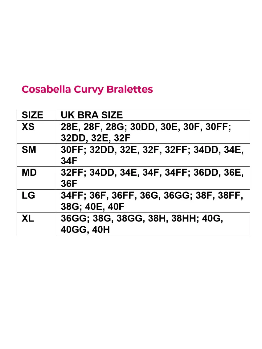 Cosabella Never Say Never Curvy Plungie Longline Bralette
