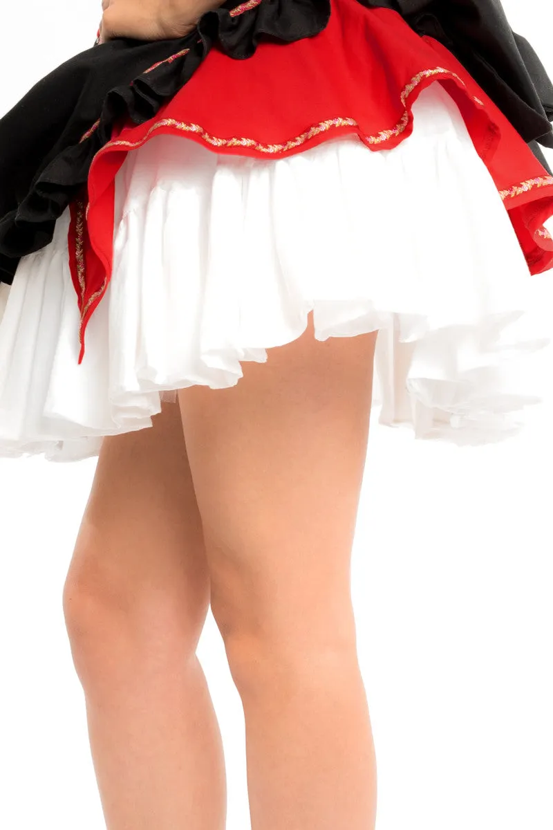 Dutch Girl Skirt with Peplum