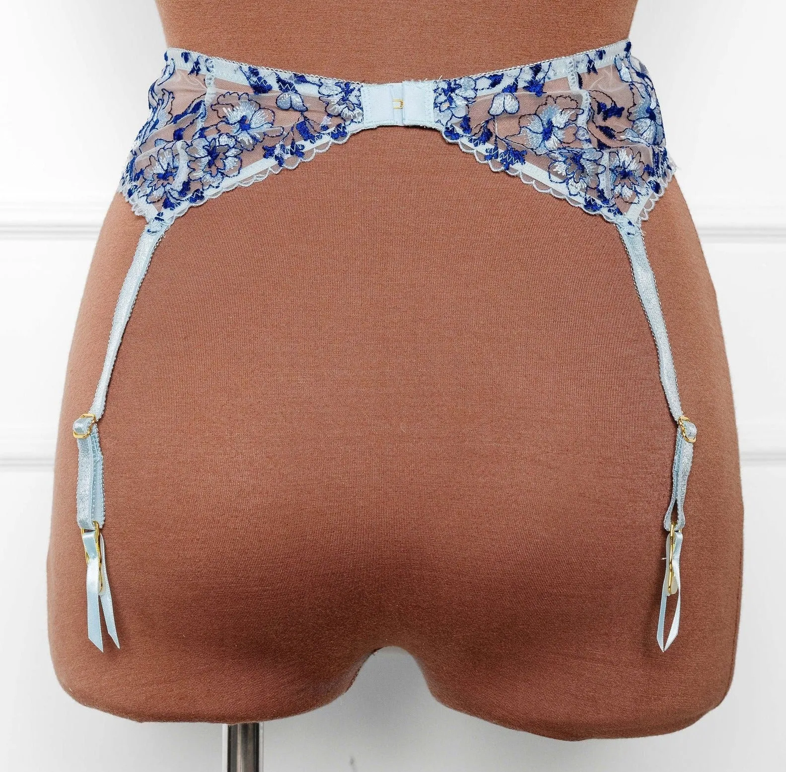 Embroidered Garter Belt