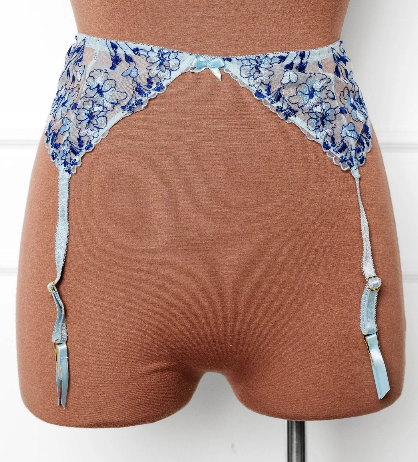 Embroidered Garter Belt