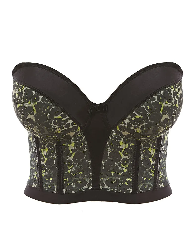 Freya Pin Up AA5093 Black Underwire Padded Strapless Bustier Bra