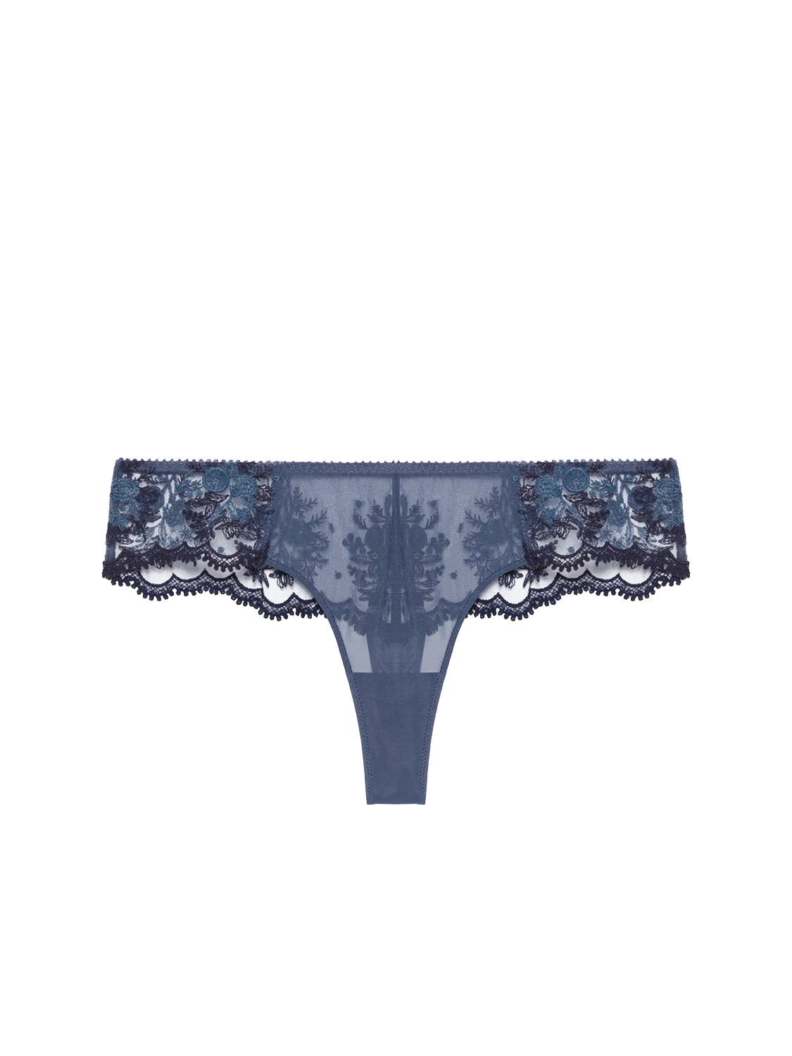 Intrigue Tanga - Cinder Blue