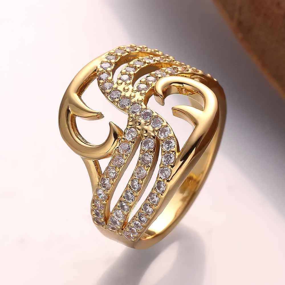 jewerly anillos 18K GP Efforts the point party wedding rings girl Jewelry Rings673 ELY