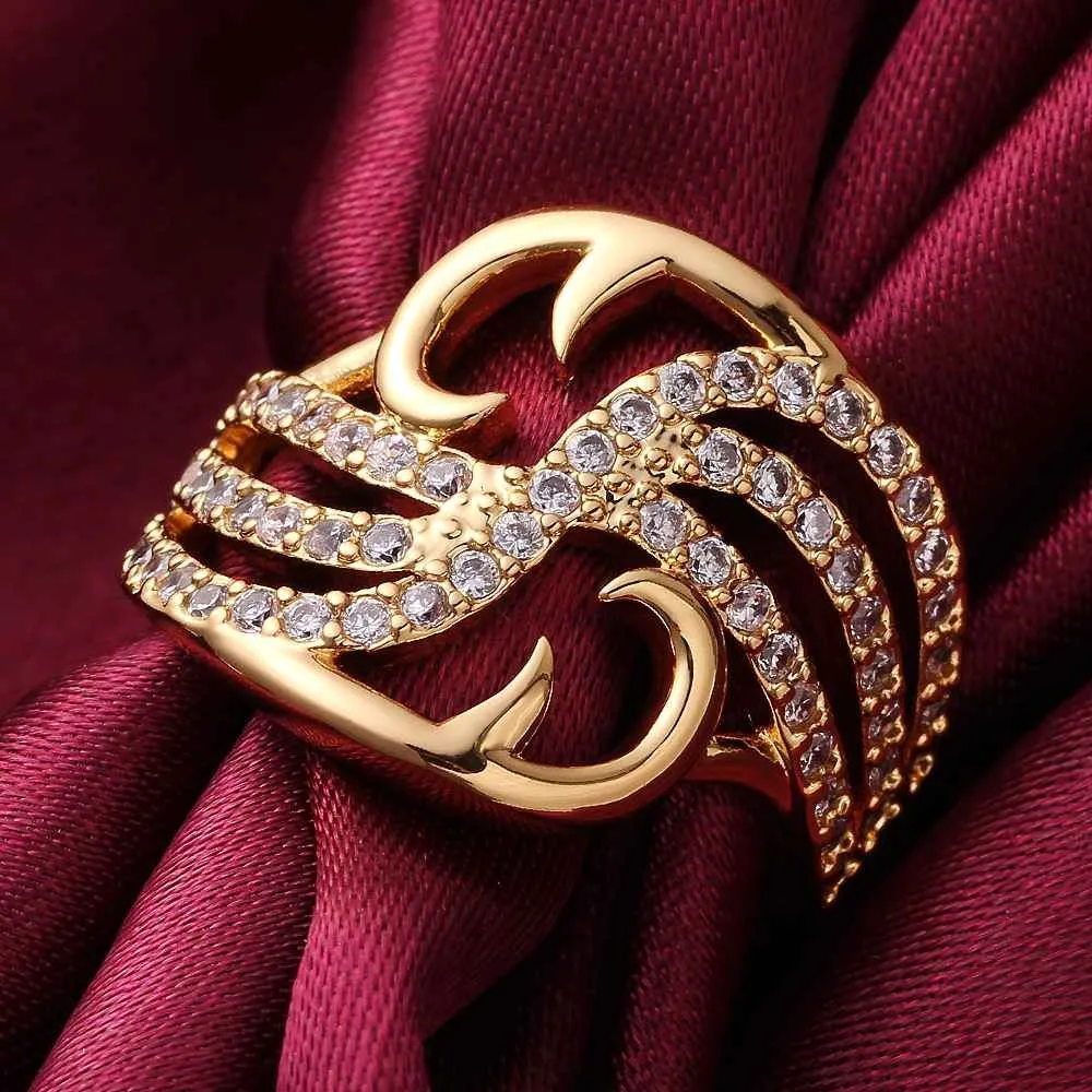 jewerly anillos 18K GP Efforts the point party wedding rings girl Jewelry Rings673 ELY
