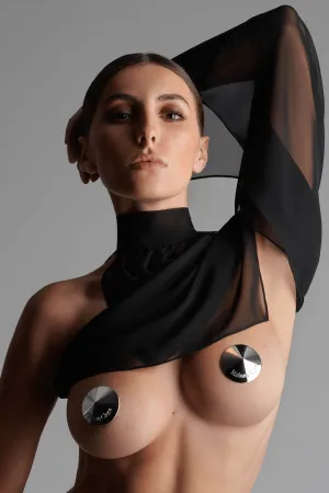 Les Ftiches Nipple Pasties Silver