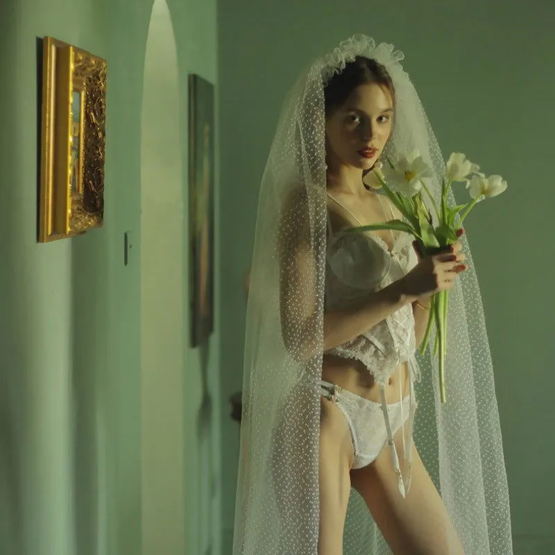 Lolita Lace up Corset Floral Lingerie