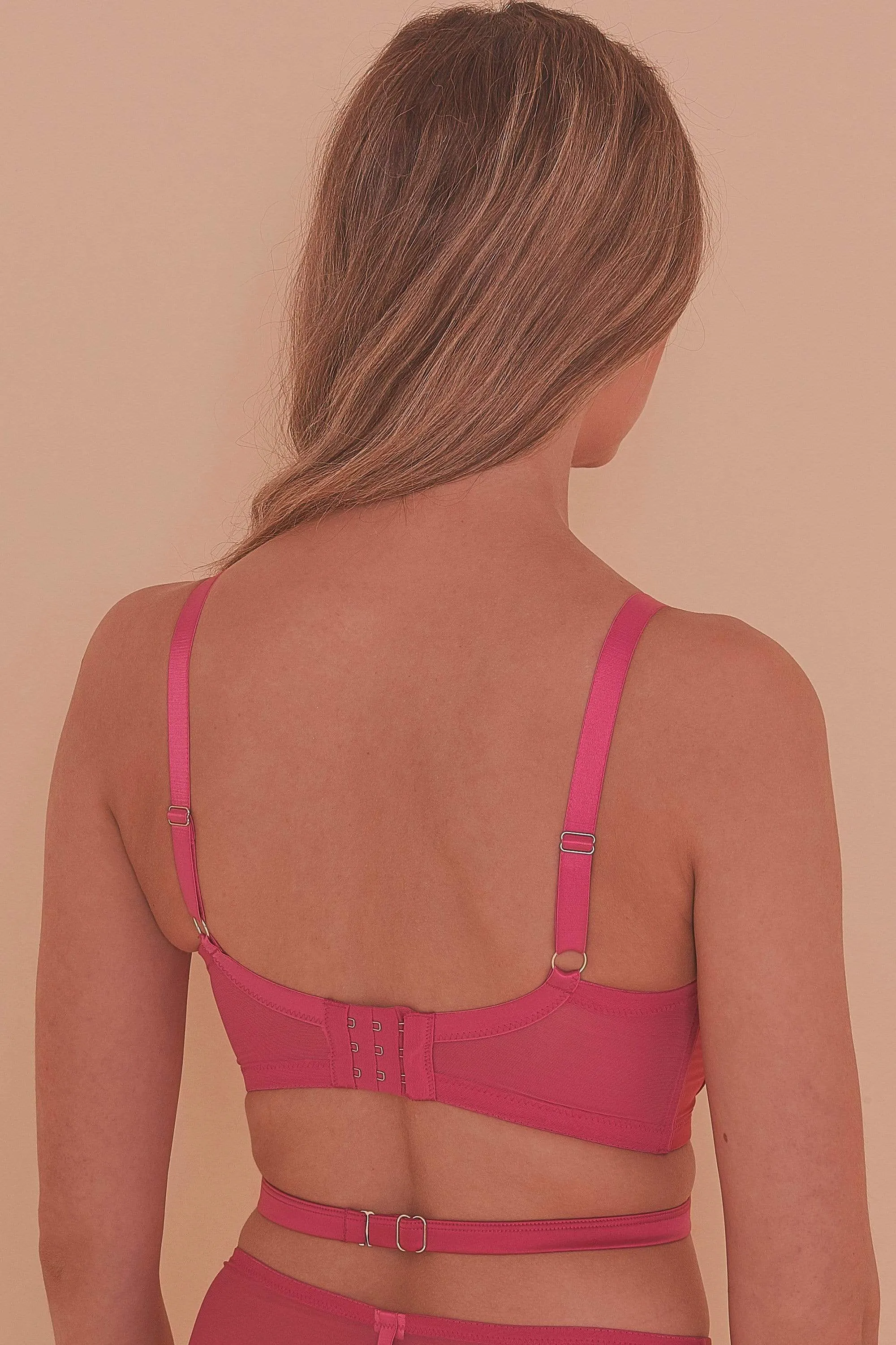 Madeleine Bondage Hot Pink Bra