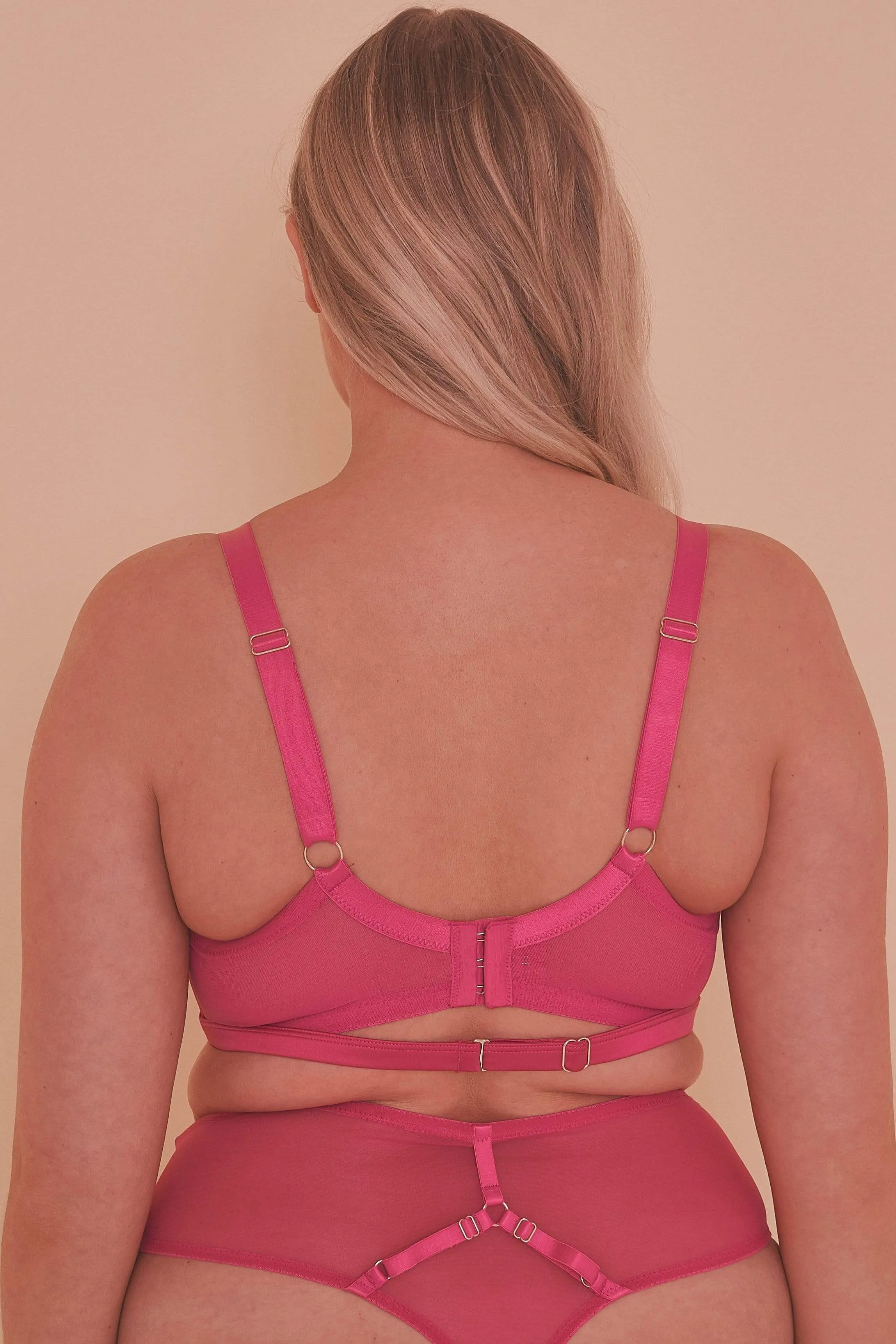 Madeleine Bondage Hot Pink Bra