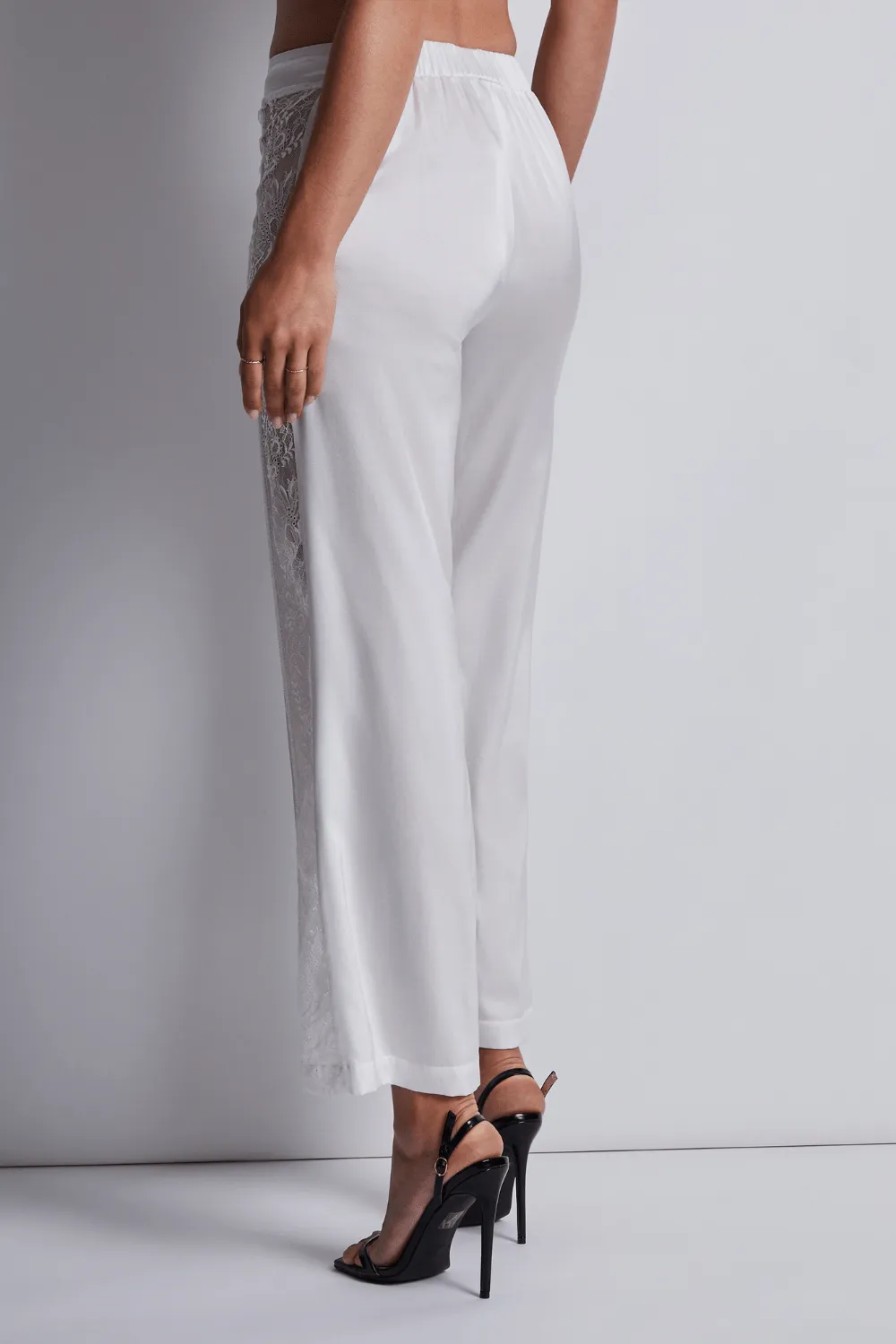 Midnight Whisper Silk Trousers Opale