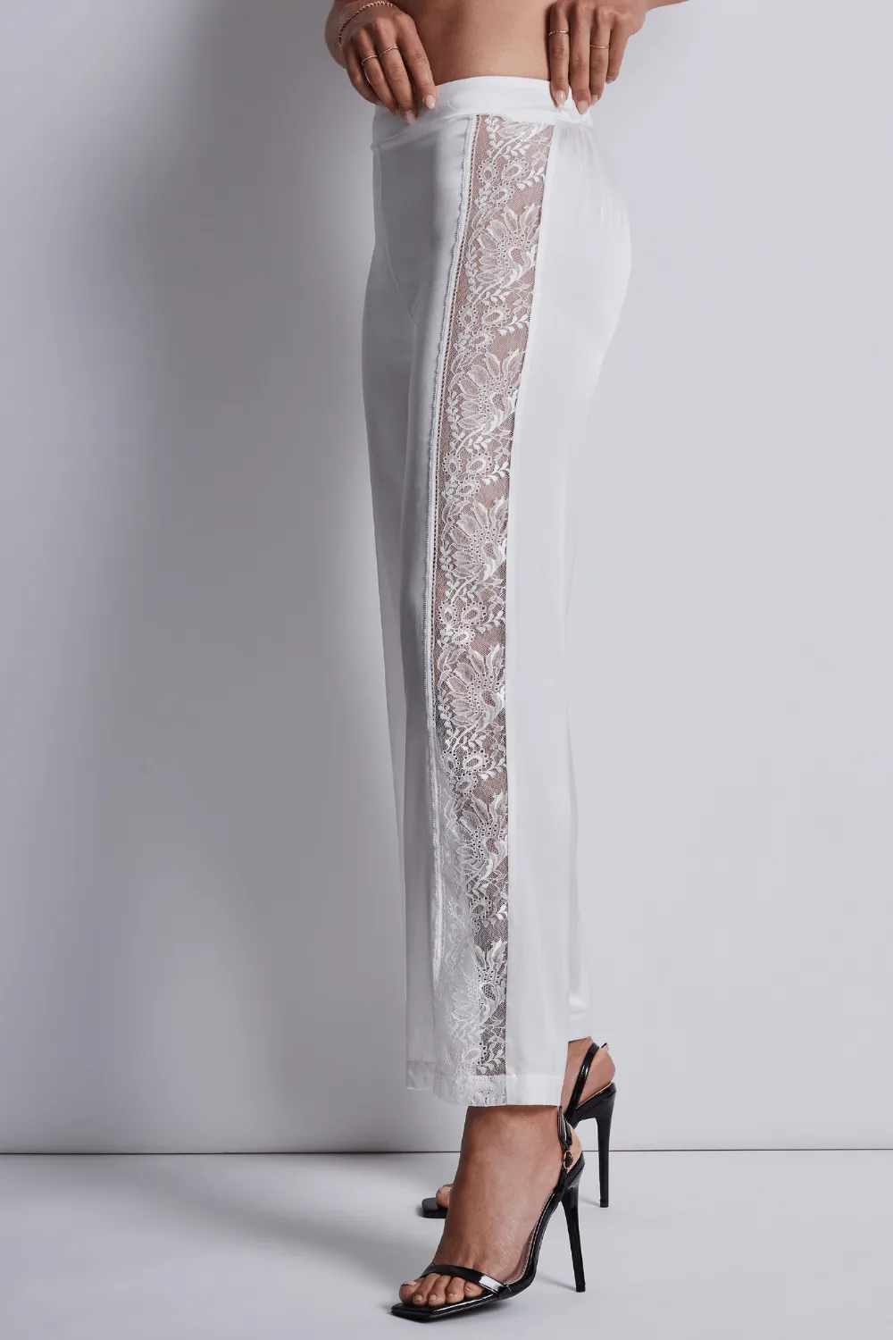 Midnight Whisper Silk Trousers Opale