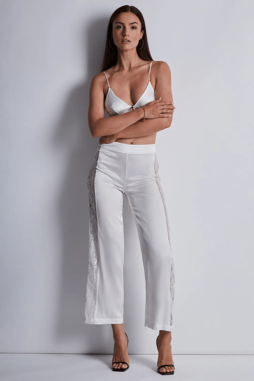 Midnight Whisper Silk Trousers Opale