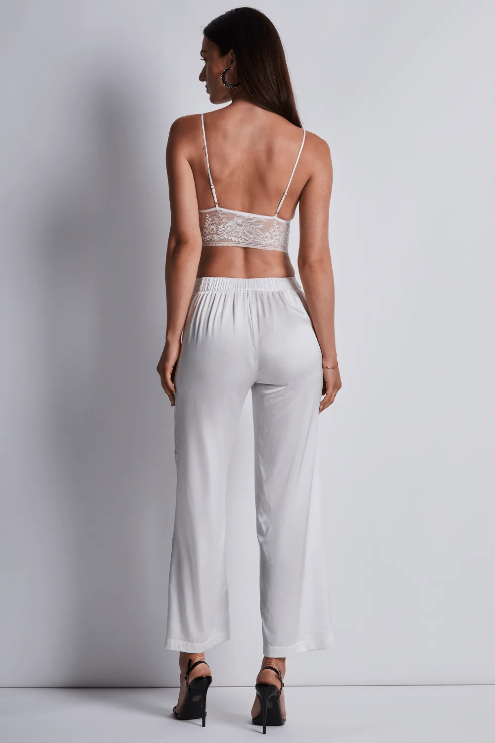 Midnight Whisper Silk Trousers Opale