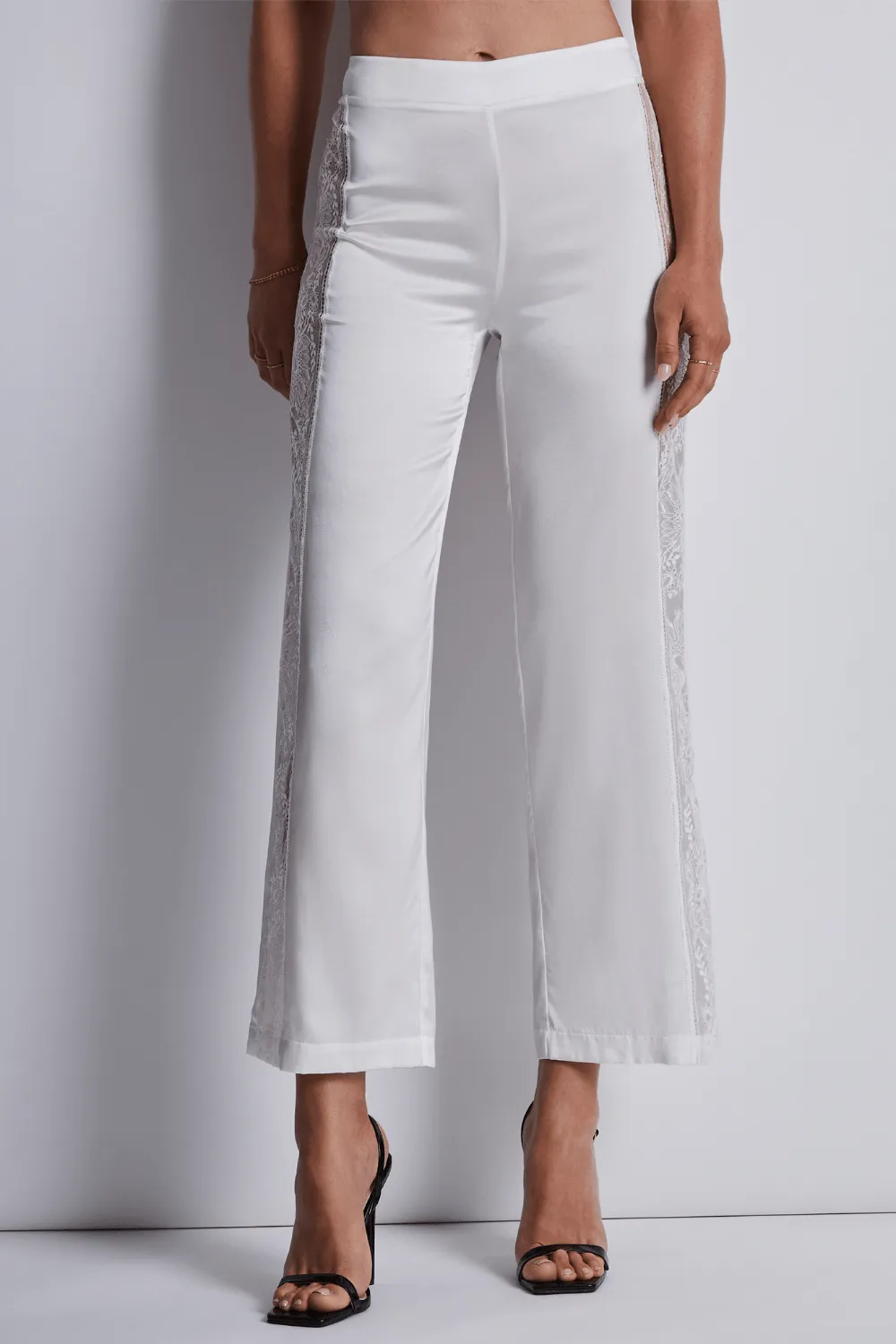 Midnight Whisper Silk Trousers Opale