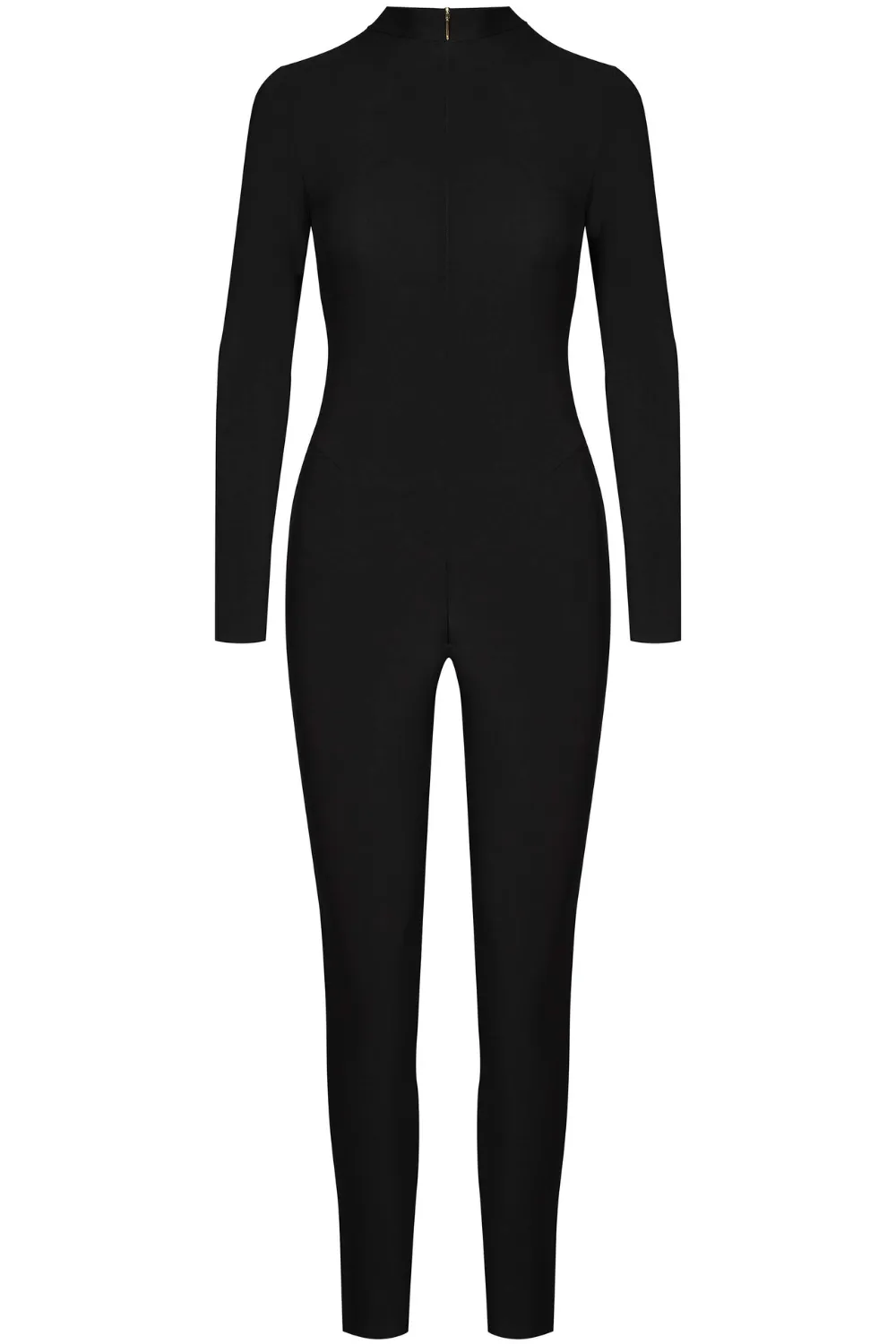 Nuit Fauve Sheer Back Long Sleeve Catsuit