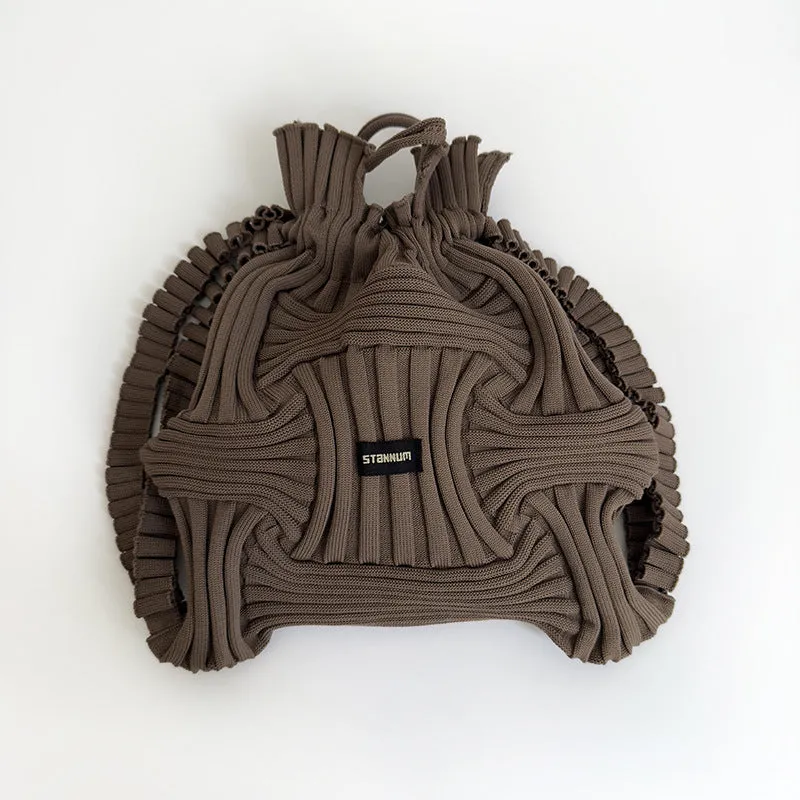Personalized Niche Design Casual Knitted Woven Handbag