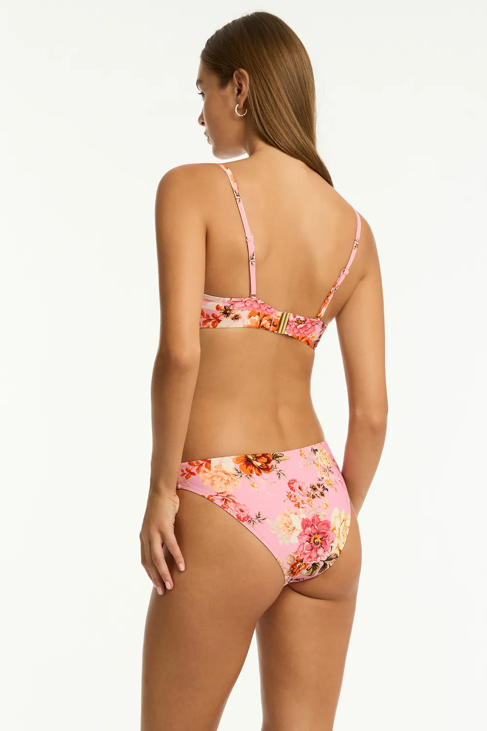 Rosewood Cheeky Bikini Bottom in Pink