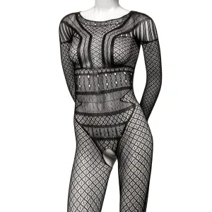 Scandal Plus Size Full Length Lace Body Suit Sexy Lingerie