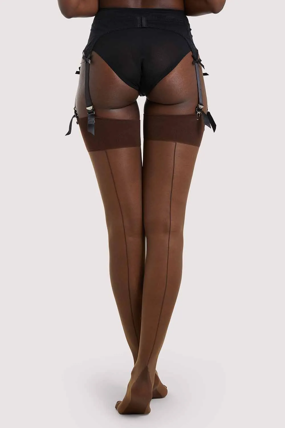 Seamed Stocking Dark Nude US 4 - 18