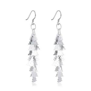 silver earing snowflake drop kupe margarida 226 ELY