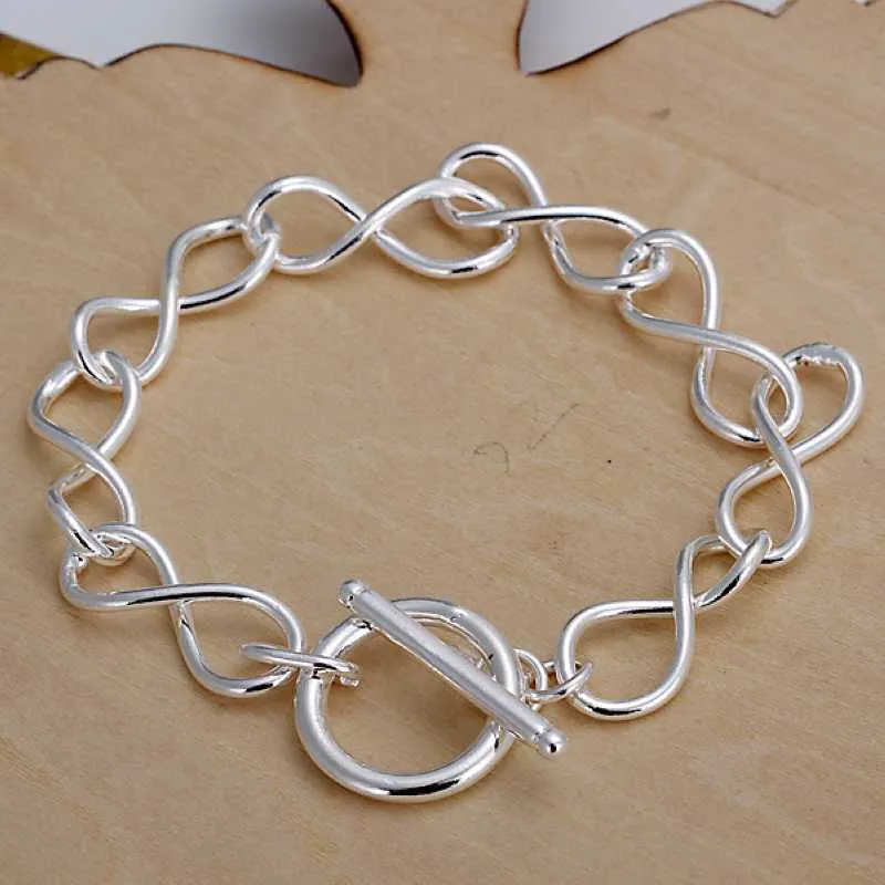 silver plated jewelry bracelet fine bracelet139 ELY