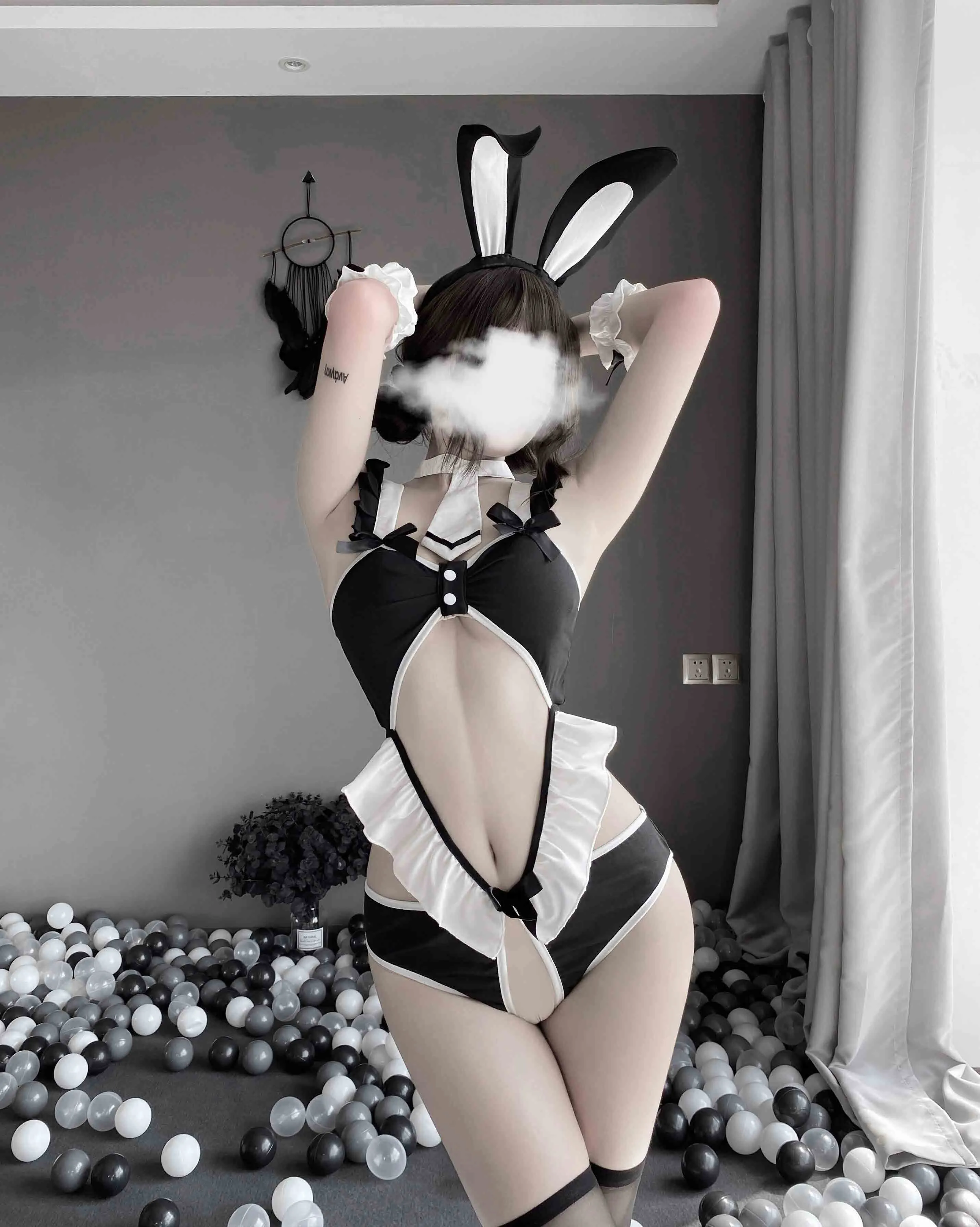 T-2484 Sexy bunny girl. one-piece uniform