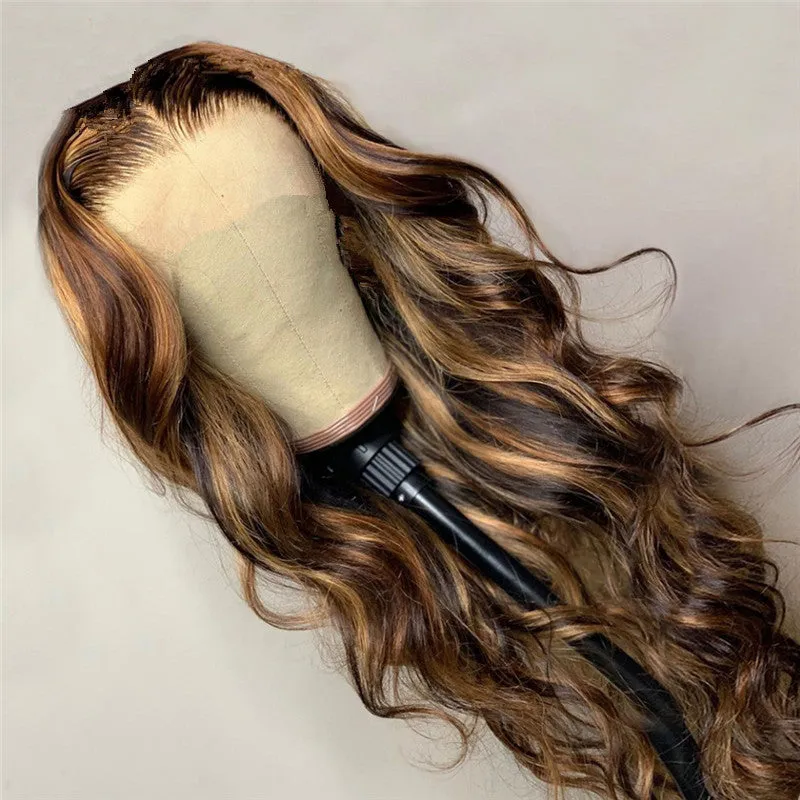 Women's Fashion Foreign Trade Wigs. Long Curly Hair. Chemical Fiber Wigs. Rose Net
